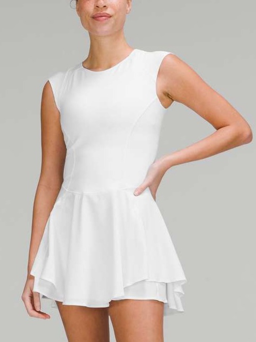 Lululemon Everlux Mesh-Back Tennis Dress white size 8 - Picture 1 of 16